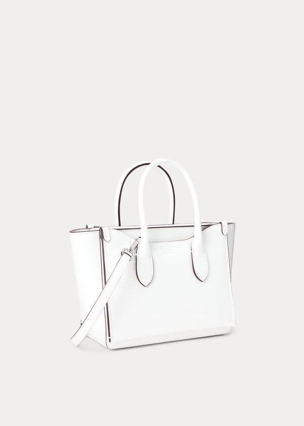 Ralph Lauren Lakovaná Mini Sloane Satchel Bílé | o0wtCGQb