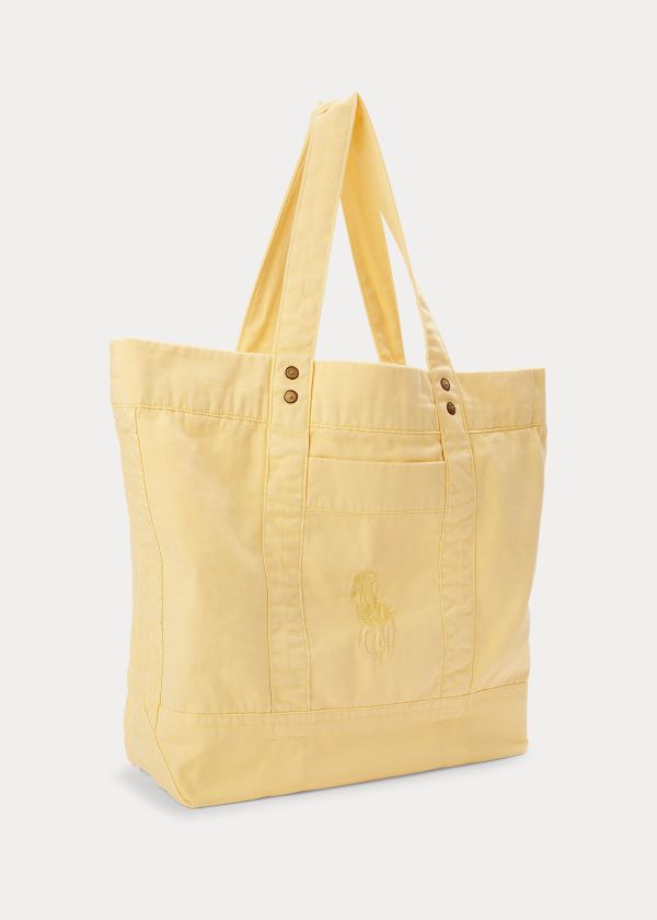 Ralph Lauren Large Pony Tote Žluté | Dosfyg1f