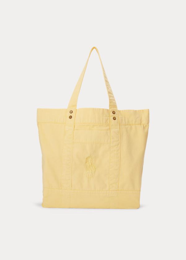 Ralph Lauren Large Pony Tote Žluté | Dosfyg1f