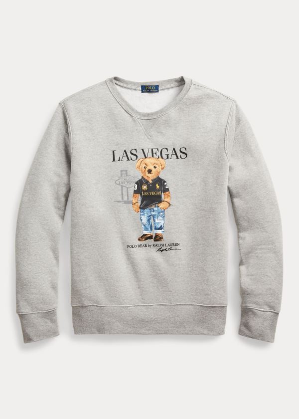 Ralph Lauren Las Vegas Bear Sweatshirt Šedé | vZbMdMFU