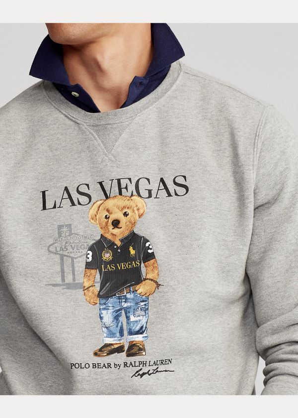 Ralph Lauren Las Vegas Bear Sweatshirt Šedé | vZbMdMFU