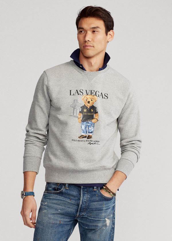Ralph Lauren Las Vegas Bear Sweatshirt Šedé | vZbMdMFU