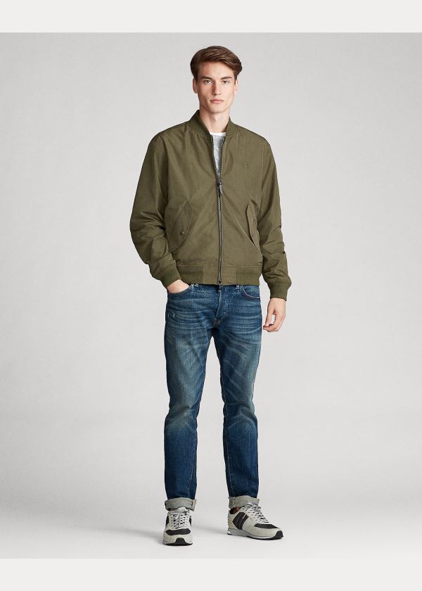 Ralph Lauren Lehké Bomber Jacket Olivy Zelené | 7PH1OPR1