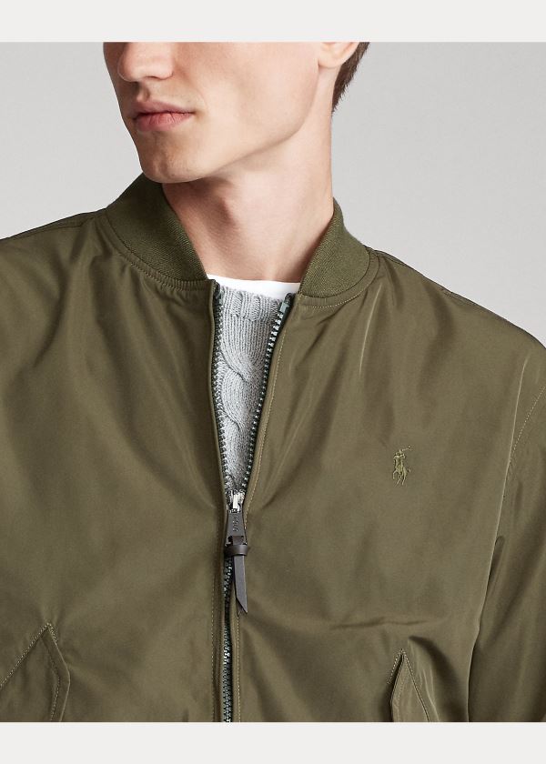 Ralph Lauren Lehké Bomber Jacket Olivy Zelené | 7PH1OPR1