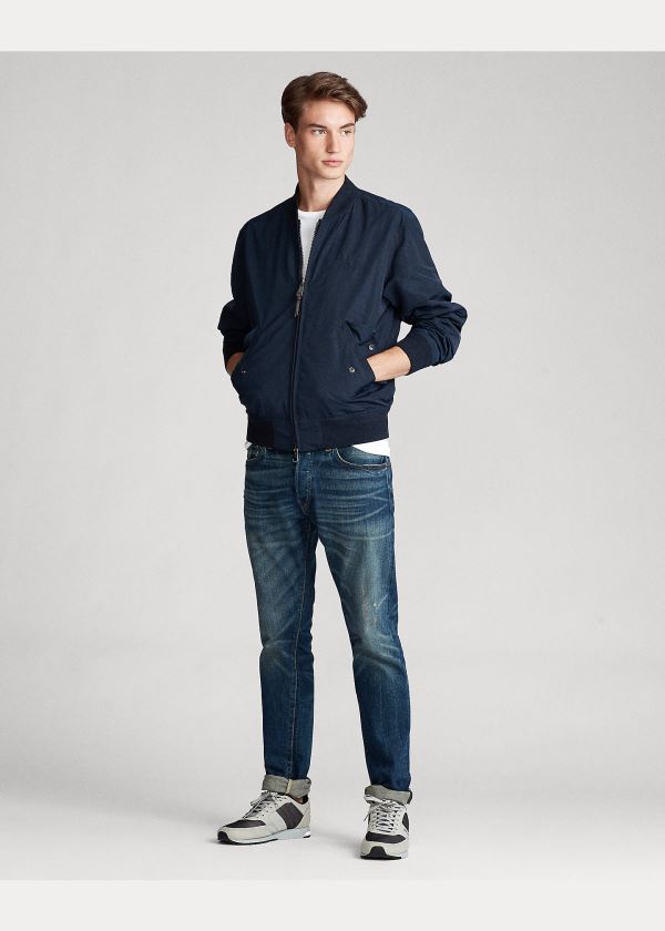 Ralph Lauren Lehké Bomber Jacket Tmavě Blankyt | h0vUjNfj