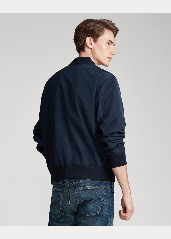 Ralph Lauren Lehké Bomber Jacket Tmavě Blankyt | h0vUjNfj