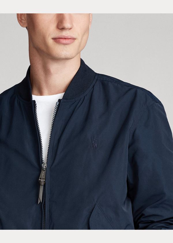 Ralph Lauren Lehké Bomber Jacket Tmavě Blankyt | h0vUjNfj
