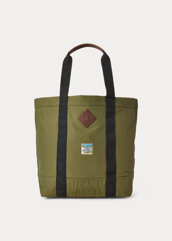 Ralph Lauren Lehké Mountain Tote Olivy Zelené | BH16ge40