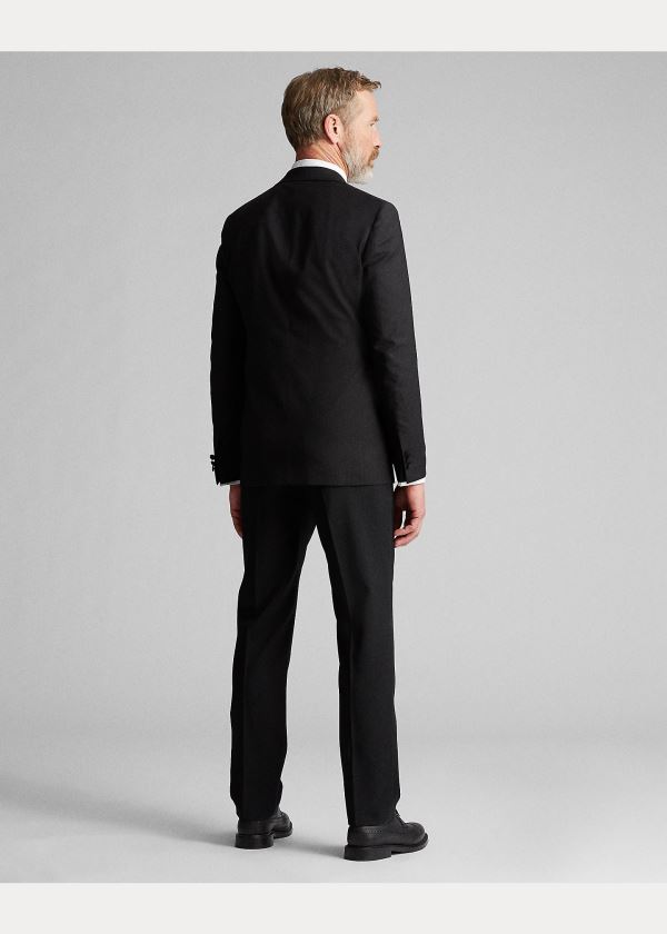 Ralph Lauren Lehké Wool Tuxedo Jacket Černé | VHp7hcoI