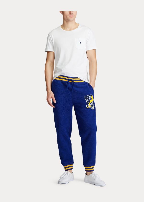 Ralph Lauren Letterman Jogger Pant Královská Modrá Blankyt | RrR3yLg5