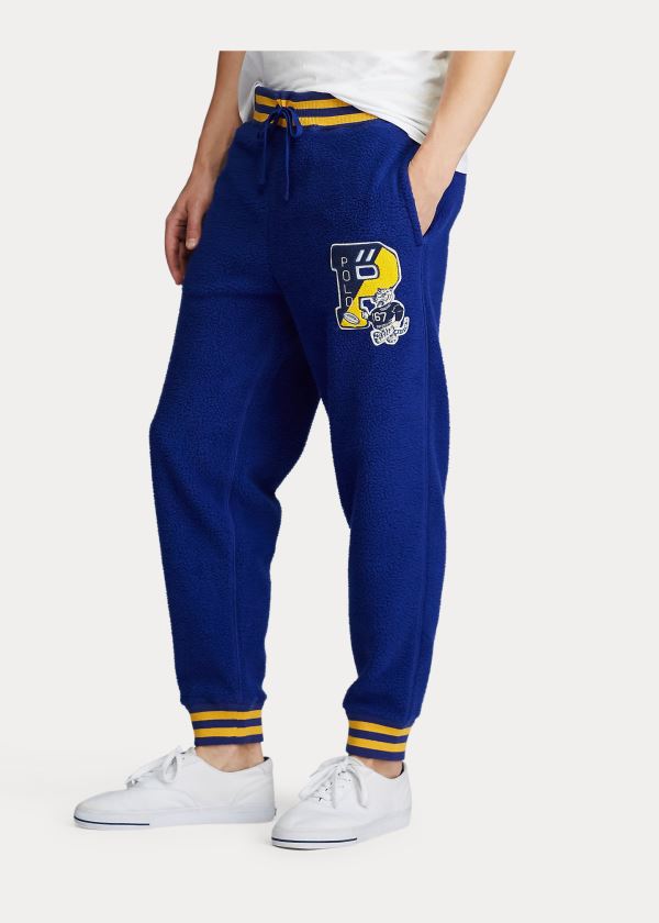 Ralph Lauren Letterman Jogger Pant Královská Modrá Blankyt | RrR3yLg5