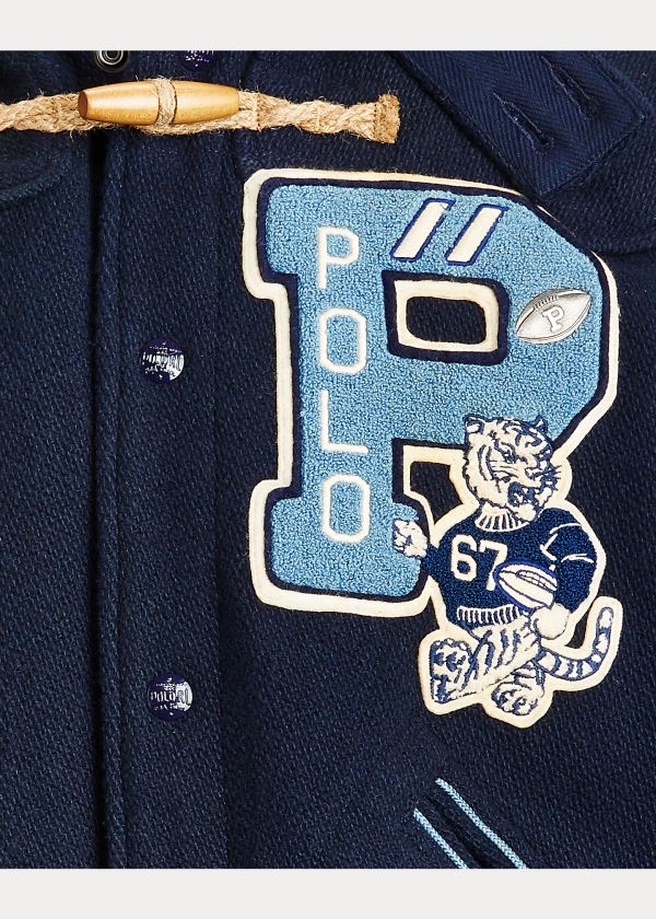 Ralph Lauren Letterman Toggle Jacket Tmavě Blankyt | lzledFR1
