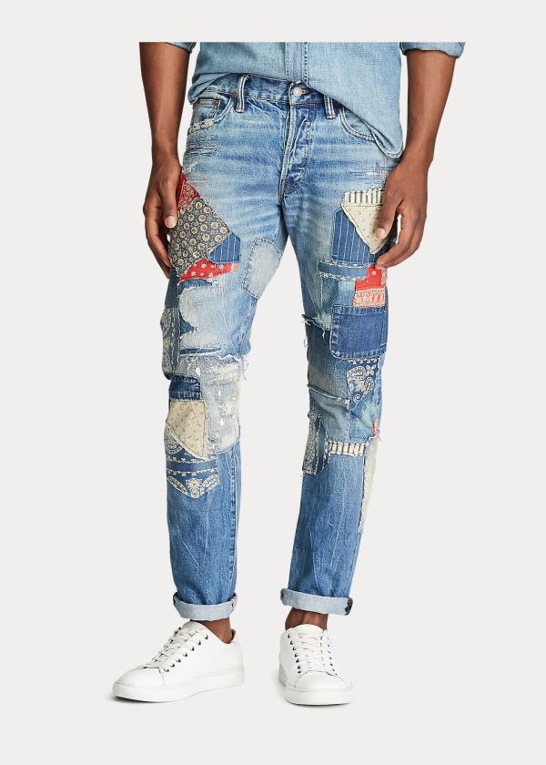Ralph Lauren Limited-Edition Repaired Jean Blankyt Blankyt Světle Modré | 0GYTHWZz