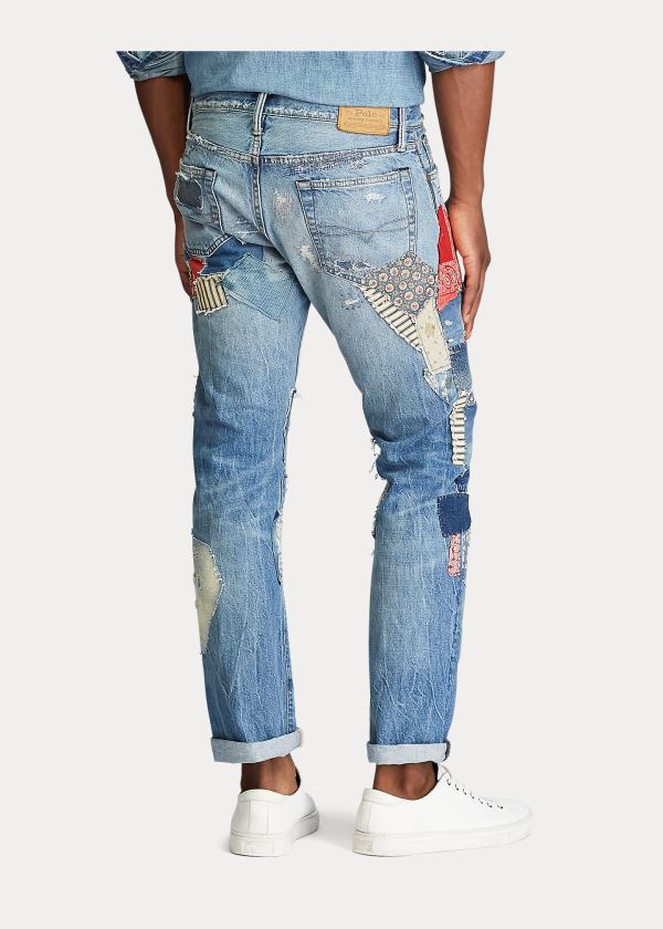 Ralph Lauren Limited-Edition Repaired Jean Blankyt Blankyt Světle Modré | 0GYTHWZz