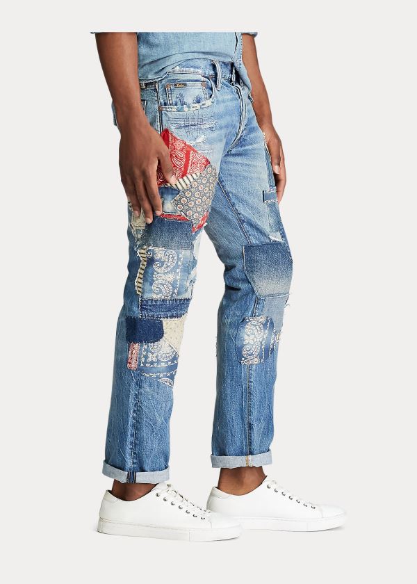 Ralph Lauren Limited-Edition Repaired Jean Blankyt Blankyt Světle Modré | 0GYTHWZz
