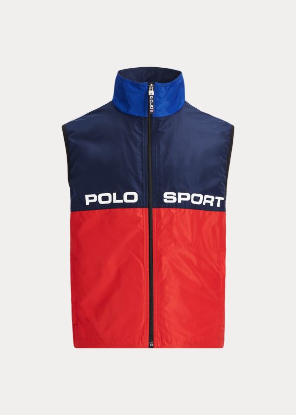 Ralph Lauren Limited-Edition Vest Červené Tmavě Blankyt Stříbrné | C1bpGdhL