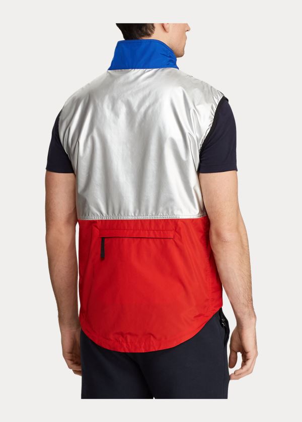 Ralph Lauren Limited-Edition Vest Červené Tmavě Blankyt Stříbrné | C1bpGdhL