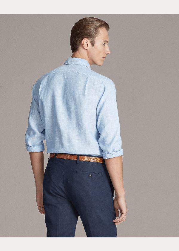 Ralph Lauren Linen Chambray Shirt Blankyt | ZofpOz87