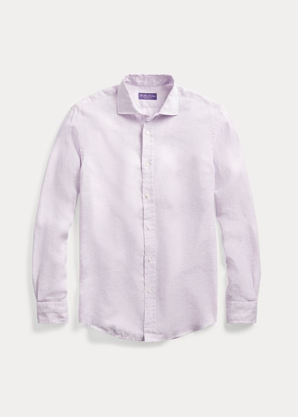 Ralph Lauren Linen Chambray Shirt Fialové | hyyVOZRO