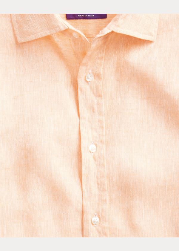 Ralph Lauren Linen Chambray Shirt Oranžové | aRRO79UV