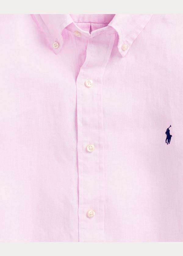 Ralph Lauren Linen Shirt - All Fits Růžové | TeGq6Myq
