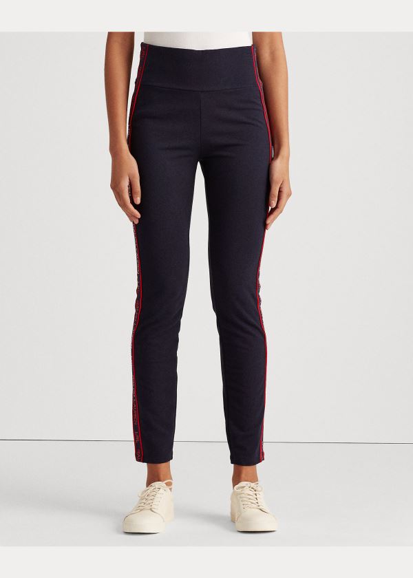 Ralph Lauren Logo Bavlněné-Blend Pant Tmavě Blankyt | g14wmQpe