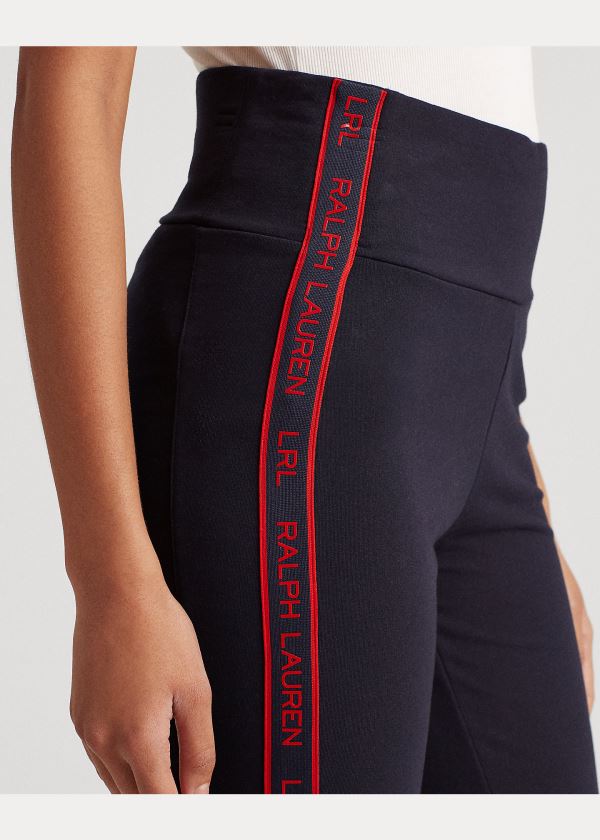 Ralph Lauren Logo Bavlněné-Blend Pant Tmavě Blankyt | g14wmQpe