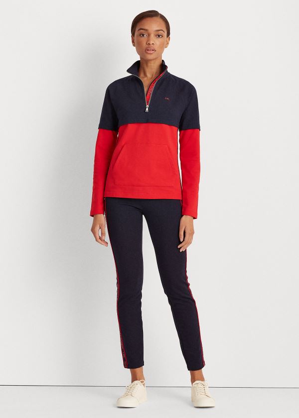 Ralph Lauren Logo Bavlněné-Blend Pant Tmavě Blankyt | g14wmQpe
