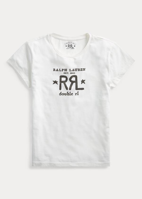 Ralph Lauren Logo Crewneck Tee Bílé | 3iFEKx7l