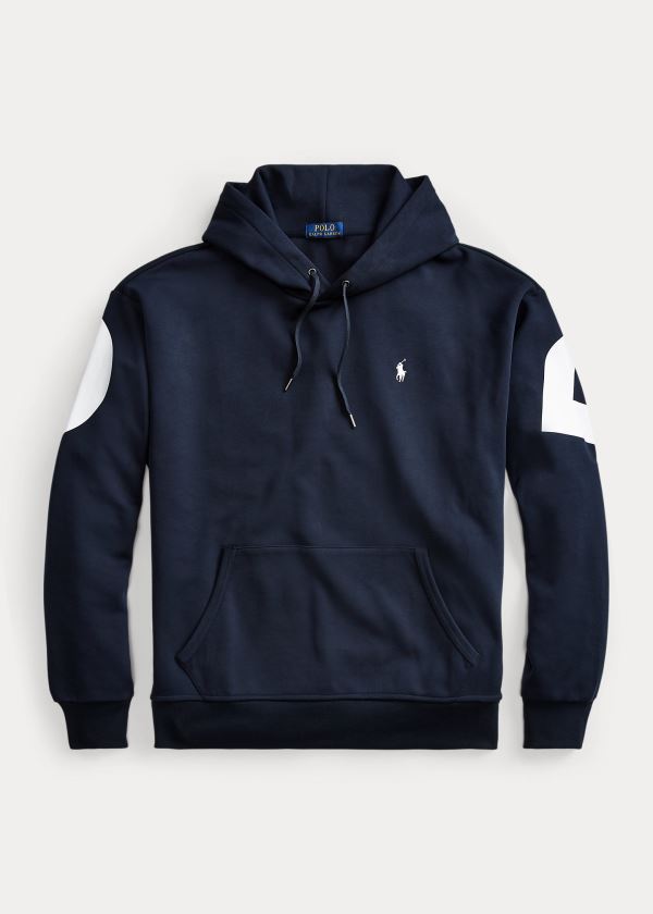Ralph Lauren Logo Double-Knit Hoodie Tmavě Blankyt Viacfarebný | t3mN7xEg