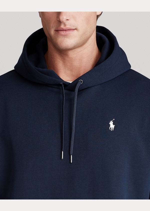 Ralph Lauren Logo Double-Knit Hoodie Tmavě Blankyt Viacfarebný | t3mN7xEg