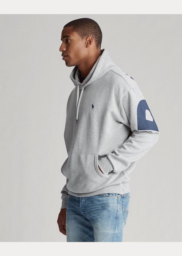 Ralph Lauren Logo Double-Knit Hoodie Šedé | TVAaiDy5