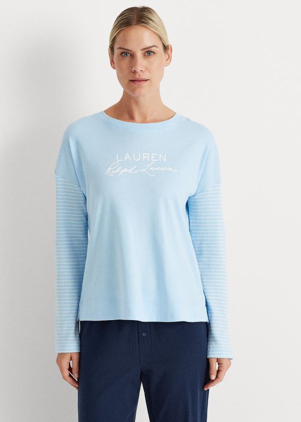 Ralph Lauren Logo Pajama Top Blankyt | 3DvUU5AN