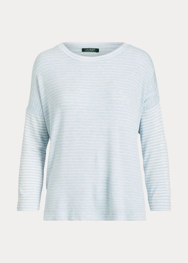 Ralph Lauren Logo Stretch Sleep Top Blankyt Proužek | z1P1RYJo