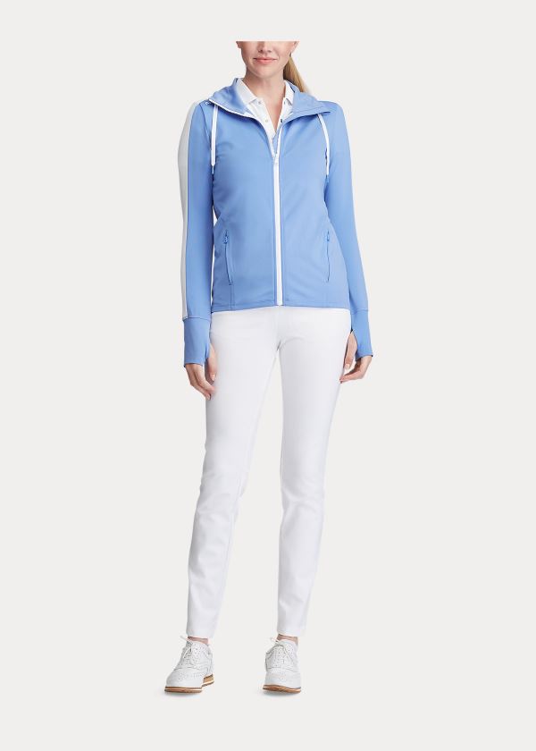 Ralph Lauren Long-Sleeve Golfové Full-Zip Blankyt | UjrxSQR7