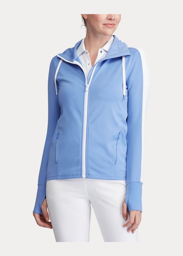 Ralph Lauren Long-Sleeve Golfové Full-Zip Blankyt | UjrxSQR7