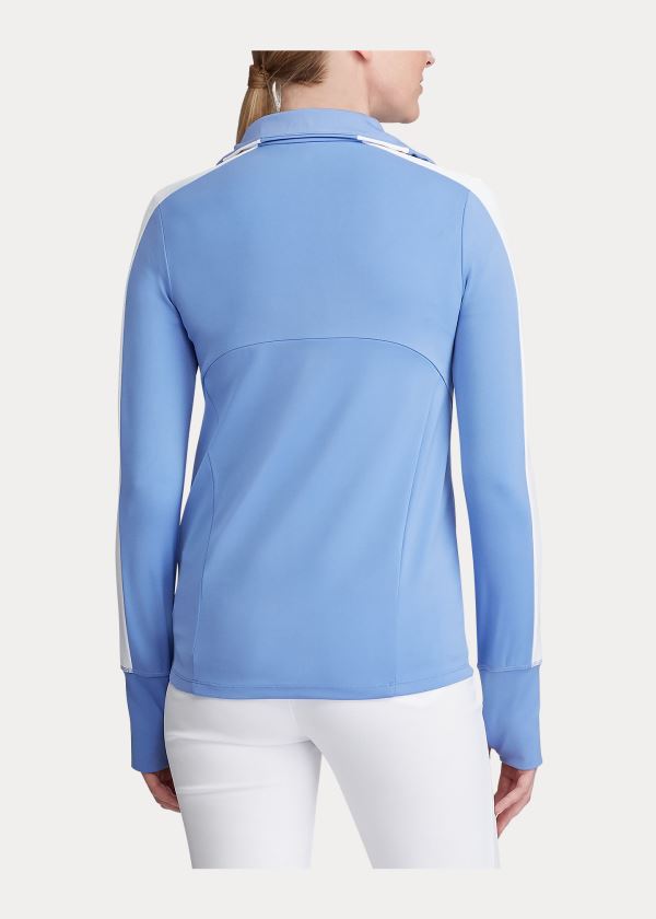 Ralph Lauren Long-Sleeve Golfové Full-Zip Blankyt | UjrxSQR7