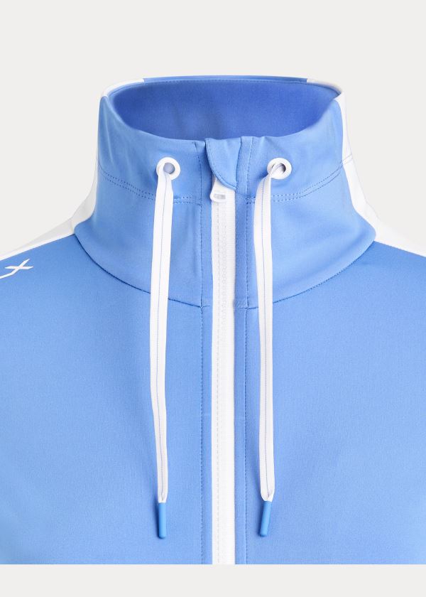 Ralph Lauren Long-Sleeve Golfové Full-Zip Blankyt | UjrxSQR7