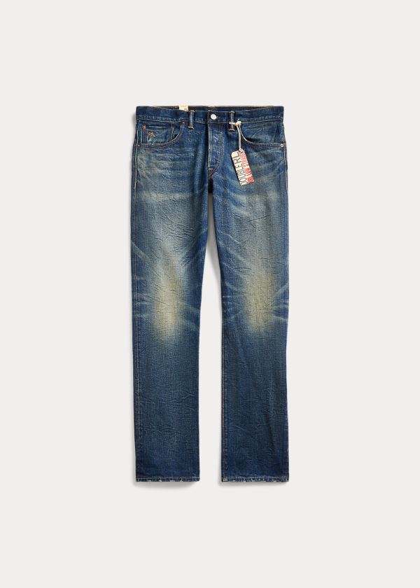 Ralph Lauren Low Straight Selvedge Jean Blankyt Blankyt Světle Modré | XwwQaaRn