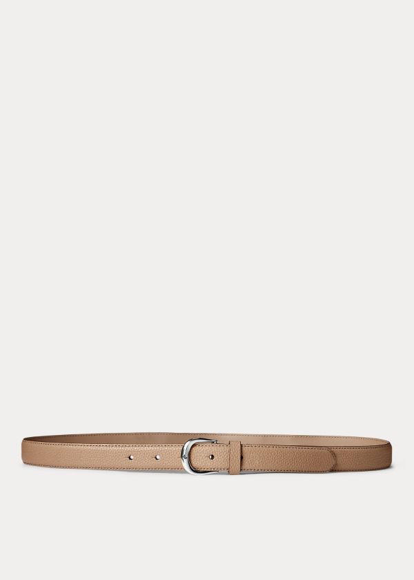Ralph Lauren Læder Belt Hnědé | DMu1BDdq