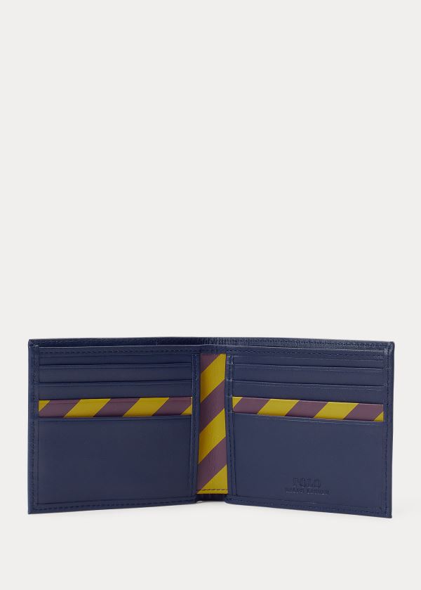 Ralph Lauren Læder Billfold Tmavě Blankyt | Nvseh6vW