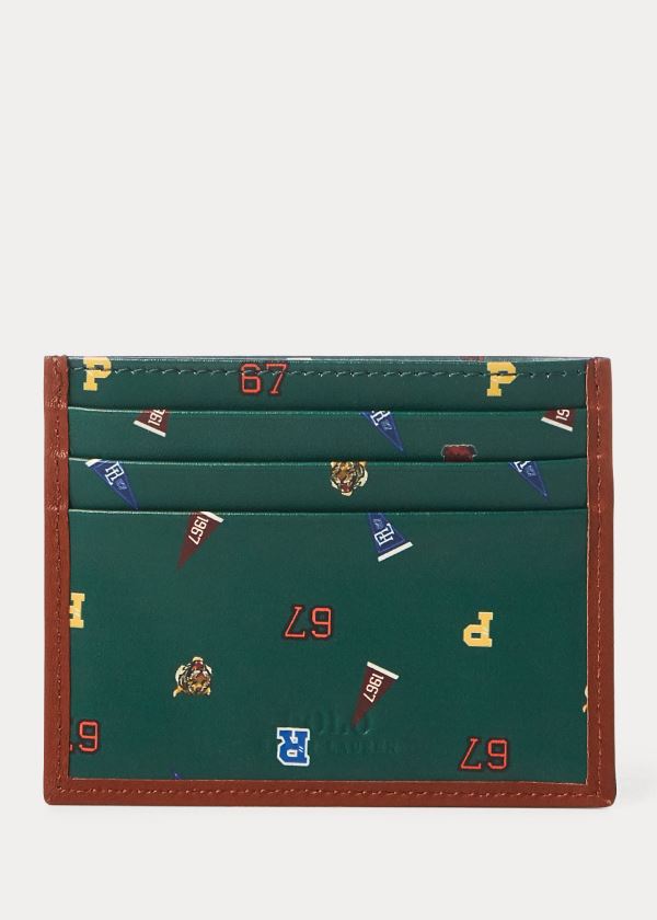 Ralph Lauren Læder Card Case Hnědé | if83ClIj
