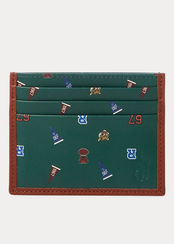 Ralph Lauren Læder Card Case Hnědé | if83ClIj