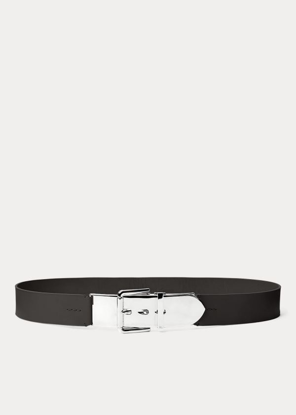 Ralph Lauren Læder Letter-Opener Belt Černé | ETVg6CeI