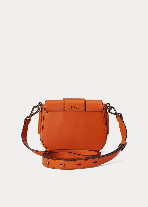 Ralph Lauren Læder Mini Lennox Bag Oranžové | OoDuUQkj