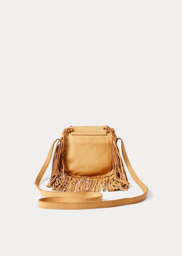 Ralph Lauren Læder Ridgeway Crossbody Bag Hnědé | FNbDx50K