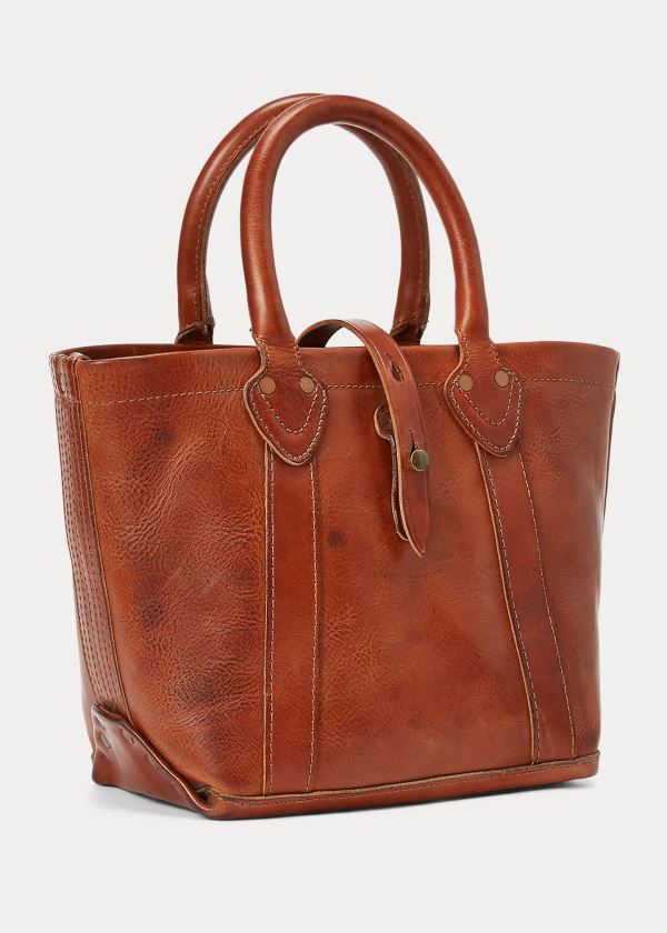 Ralph Lauren Læder Tote Hnědé | 0Jhpd4iB