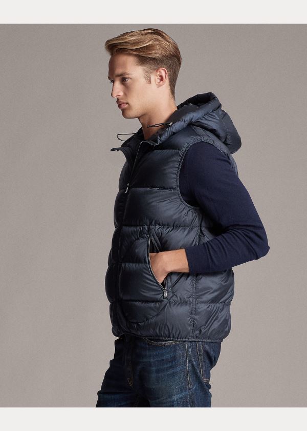 Ralph Lauren Mackay Down Vest Tmavě Blankyt | PmK7Htqc
