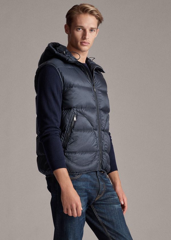 Ralph Lauren Mackay Down Vest Tmavě Blankyt | PmK7Htqc