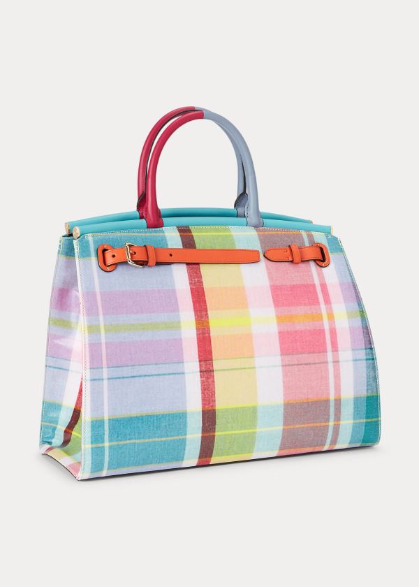 Ralph Lauren Madras Large RL50 Handbag Viacfarebný | AlZYmOKl